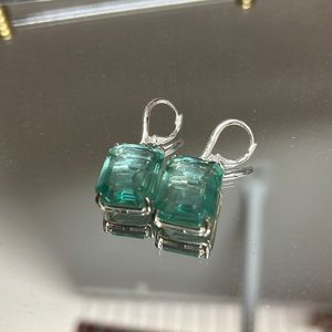 Aquamarine earrings with sterling silver